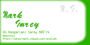 mark imrey business card